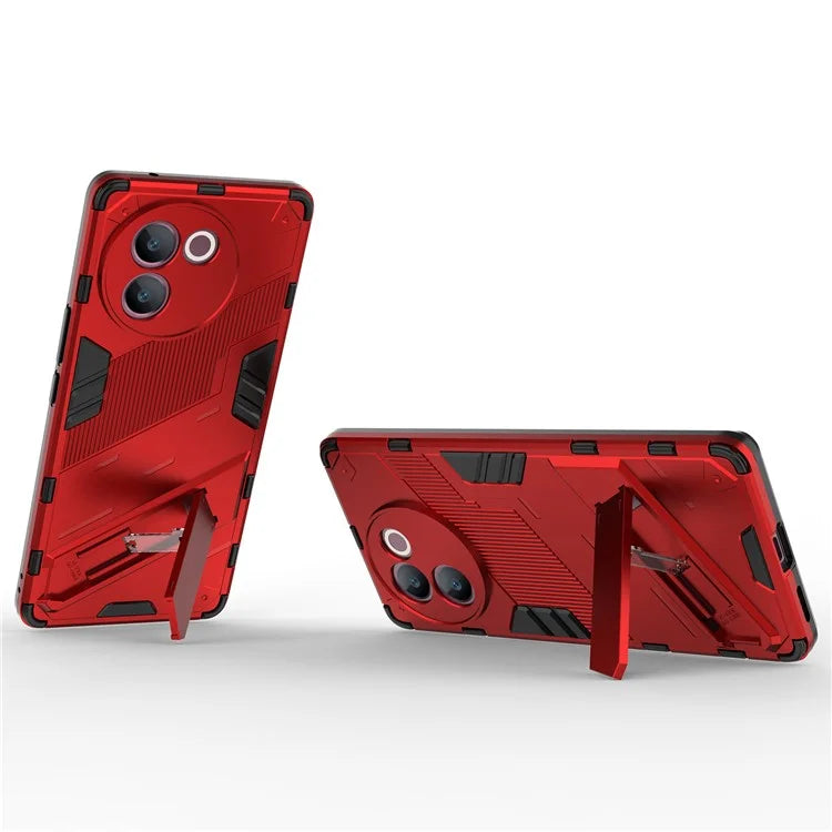 For vivo V30e 5G Kickstand Cover PC+TPU Shockproof Anti Scratch Phone Case
