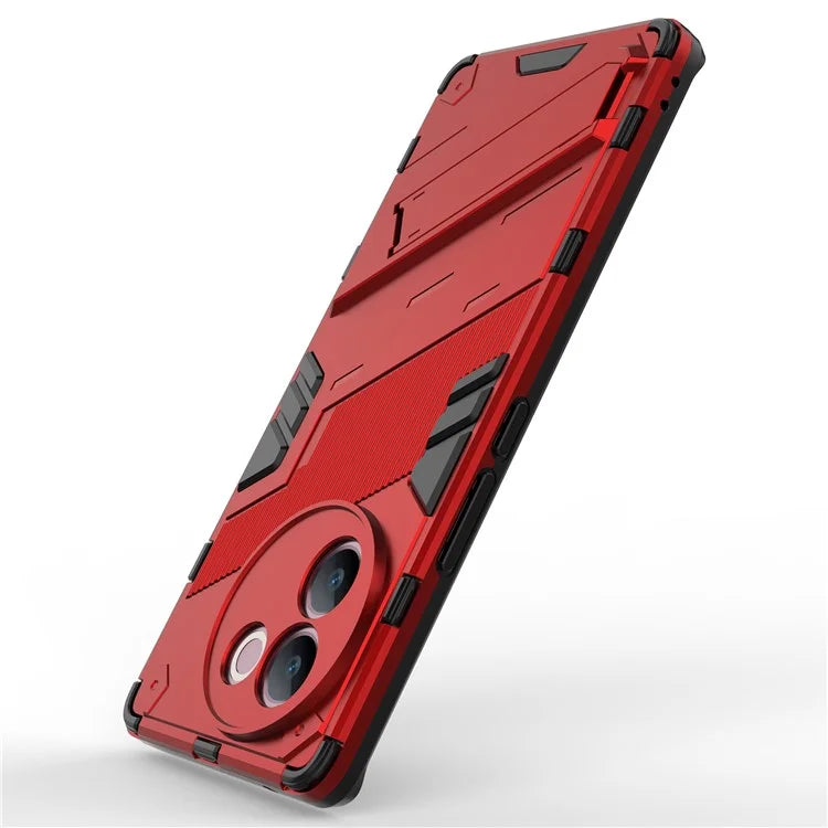 For vivo V30e 5G Kickstand Cover PC+TPU Shockproof Anti Scratch Phone Case