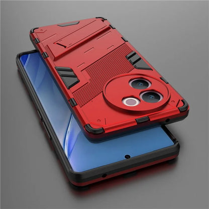 For vivo V30e 5G Kickstand Cover PC+TPU Shockproof Anti Scratch Phone Case