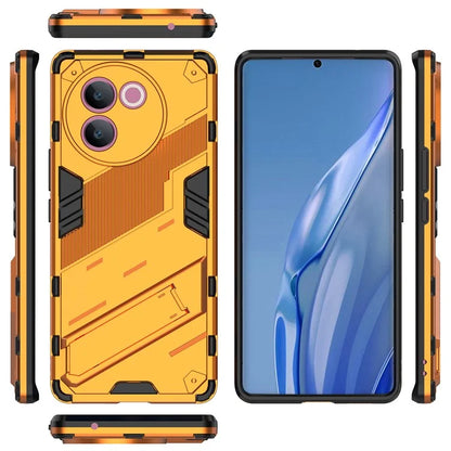 For vivo V30e 5G Kickstand Cover PC+TPU Shockproof Anti Scratch Phone Case
