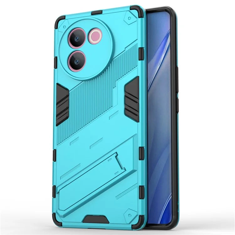 For vivo V30e 5G Kickstand Cover PC+TPU Shockproof Anti Scratch Phone Case