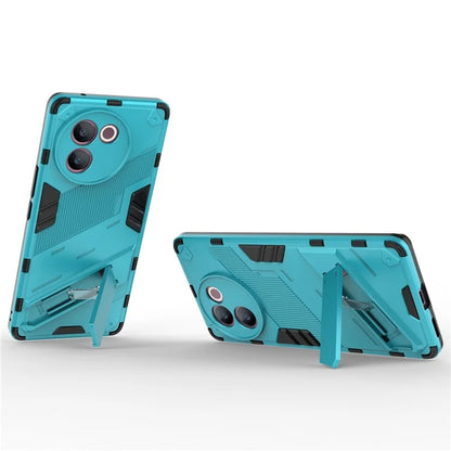 For vivo V30e 5G Kickstand Cover PC+TPU Shockproof Anti Scratch Phone Case