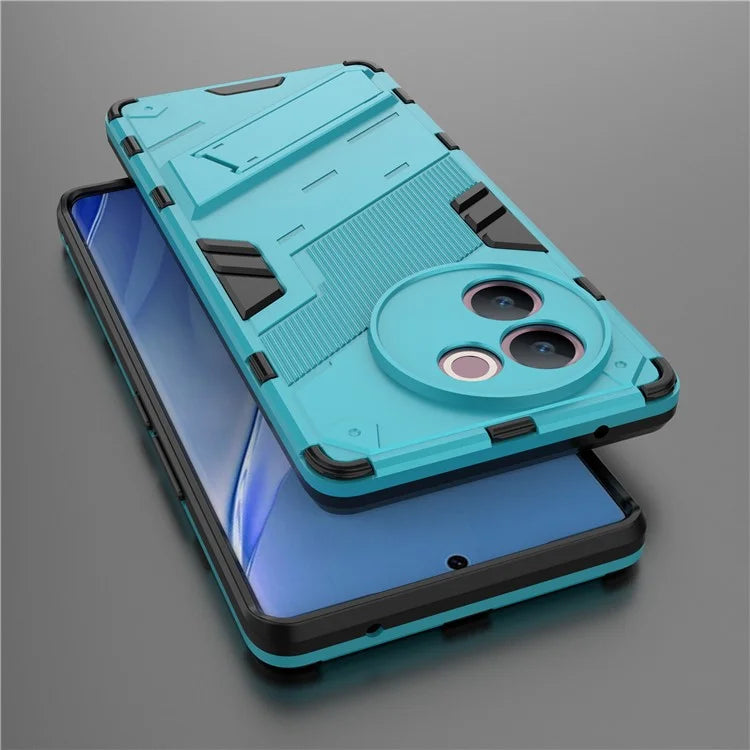 For vivo V30e 5G Kickstand Cover PC+TPU Shockproof Anti Scratch Phone Case