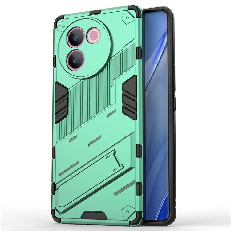 For vivo V30e 5G Kickstand Cover PC+TPU Shockproof Anti Scratch Phone Case