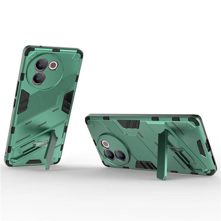 For vivo V30e 5G Kickstand Cover PC+TPU Shockproof Anti Scratch Phone Case