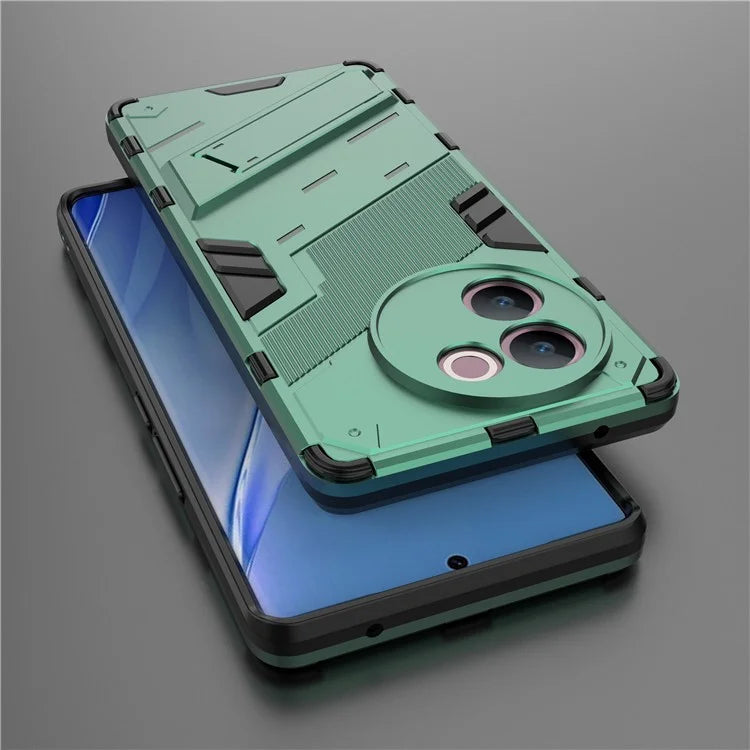 For vivo V30e 5G Kickstand Cover PC+TPU Shockproof Anti Scratch Phone Case