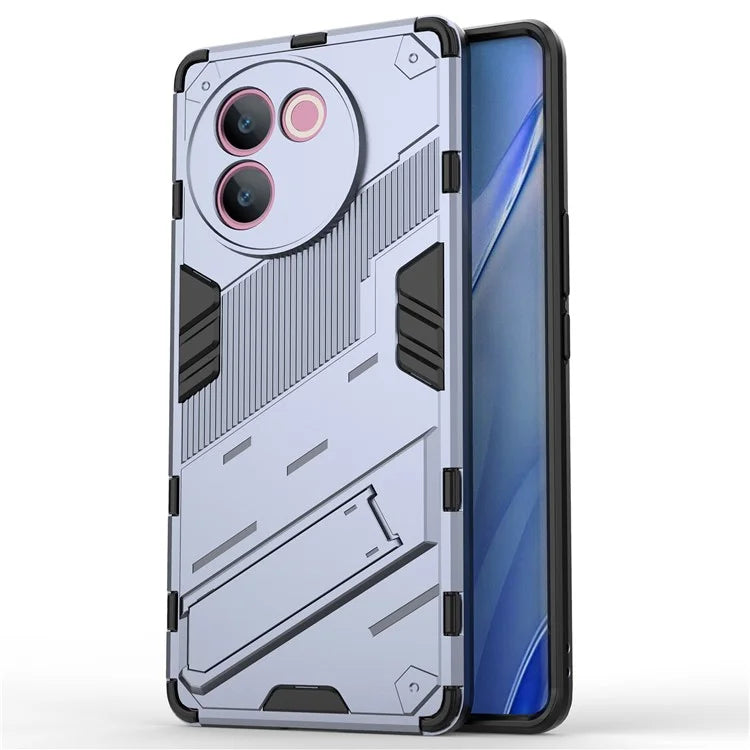 For vivo V30e 5G Kickstand Cover PC+TPU Shockproof Anti Scratch Phone Case