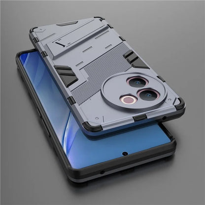 For vivo V30e 5G Kickstand Cover PC+TPU Shockproof Anti Scratch Phone Case