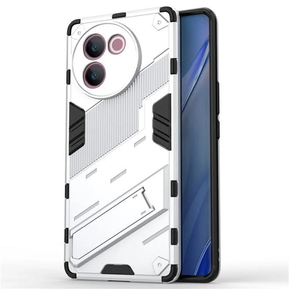 For vivo V30e 5G Kickstand Cover PC+TPU Shockproof Anti Scratch Phone Case
