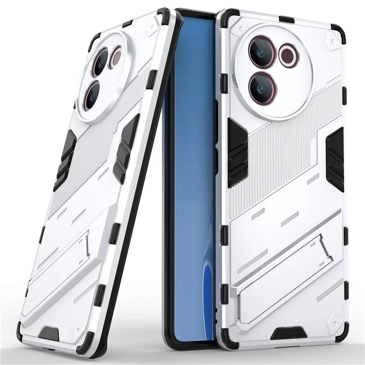For vivo V30e 5G Kickstand Cover PC+TPU Shockproof Anti Scratch Phone Case