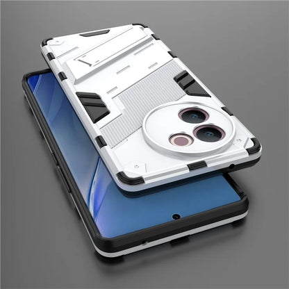 For vivo V30e 5G Kickstand Cover PC+TPU Shockproof Anti Scratch Phone Case