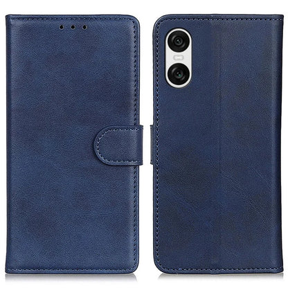 For Sony Xperia 10 VI Case Cowhide Texture Leather + TPU Phone Wallet Cover