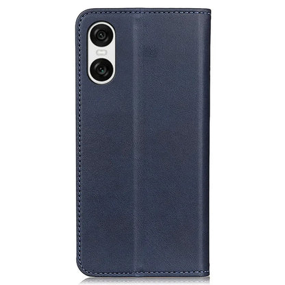 For Sony Xperia 10 VI Protective Case Split Leather Magnetic Closing Wallet Phone Shell