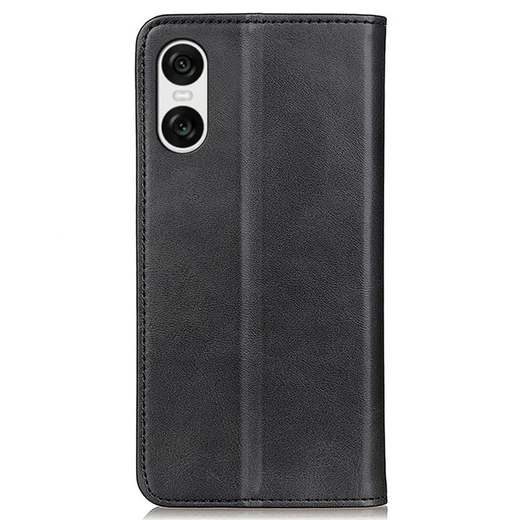 For Sony Xperia 10 VI Protective Case Split Leather Magnetic Closing Wallet Phone Shell