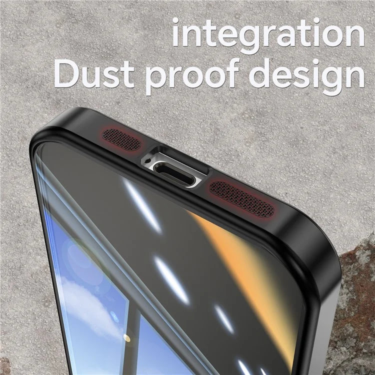 For iPhone 13 Pro 6.1 inch Case TPU + Acrylic Airbag Anti-drop Phone Cover with Lens Film+Red