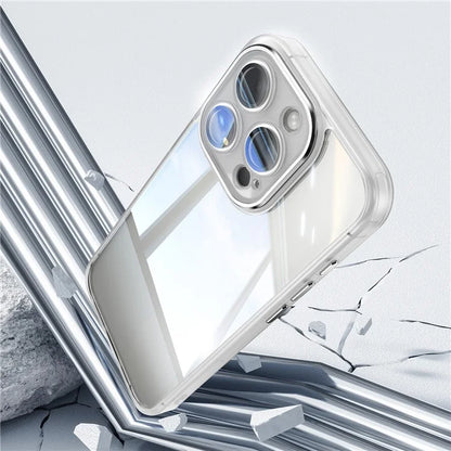 For iPhone 13 Pro Max Case Acrylic+TPU Phone Cover Metal Lens Frame Phone Protective Shell