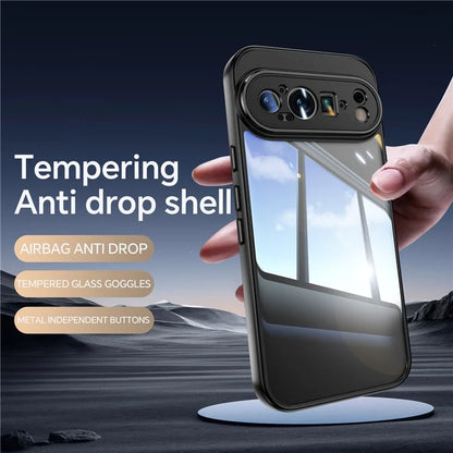 For Google Pixel 9 Pro Case Corners Air Cushion Anti Drop TPU + Acrylic Phone Cover