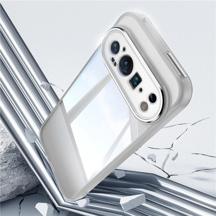 For Google Pixel 9 Pro XL Case Metal Buttons TPU + Acrylic Airbag Protective Cover