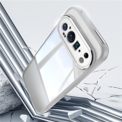 For Google Pixel 9 Pro XL Case Metal Buttons TPU + Acrylic Airbag Protective Cover
