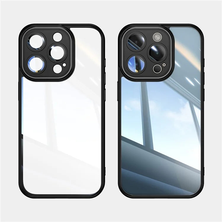 For iPhone 12 Pro Max Camera Protection Metal Buttons TPU + Acrylic Drop Proof Phone Cover