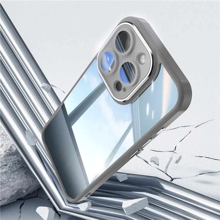 For iPhone 12 Pro Max Camera Protection Metal Buttons TPU + Acrylic Drop Proof Phone Cover