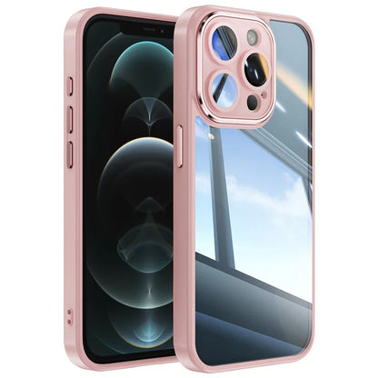 For iPhone 12 Pro Max Camera Protection Metal Buttons TPU + Acrylic Drop Proof Phone Cover