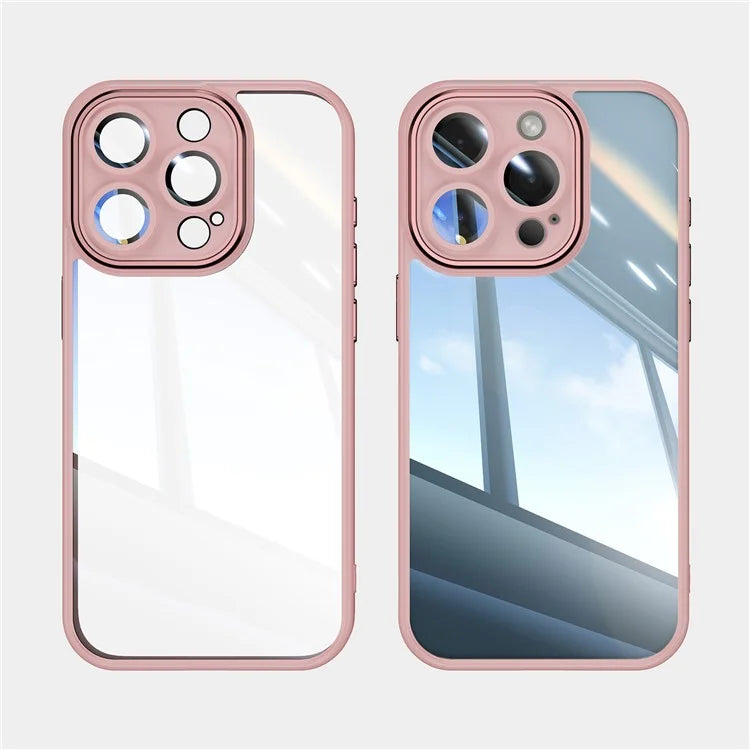 For iPhone 12 Pro Max Camera Protection Metal Buttons TPU + Acrylic Drop Proof Phone Cover