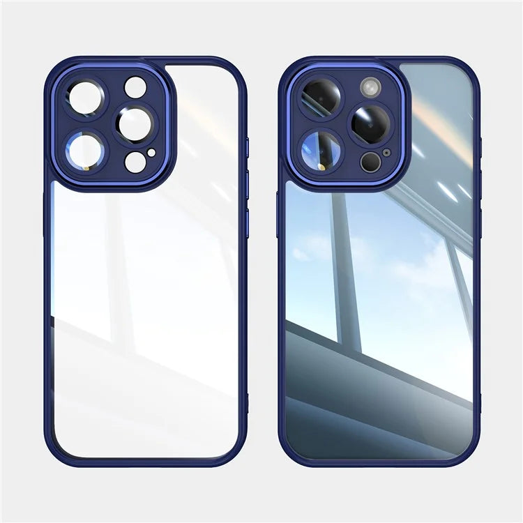 For iPhone 12 Pro Max Camera Protection Metal Buttons TPU + Acrylic Drop Proof Phone Cover