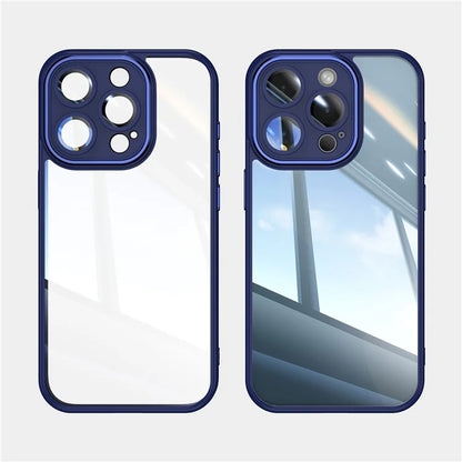 For iPhone 12 Pro Max Camera Protection Metal Buttons TPU + Acrylic Drop Proof Phone Cover