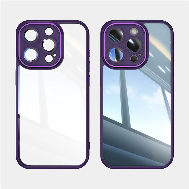 For iPhone 12 Pro Max Camera Protection Metal Buttons TPU + Acrylic Drop Proof Phone Cover