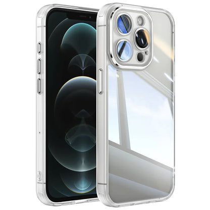For iPhone 12 Pro Max Camera Protection Metal Buttons TPU + Acrylic Drop Proof Phone Cover