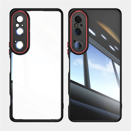 For Sony Xperia 1 VI Case Drop-Proof TPU + Acrylic Protective Phone Cover+Red