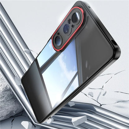 For Sony Xperia 1 VI Case Drop-Proof TPU + Acrylic Protective Phone Cover+Red