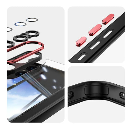 For Sony Xperia 1 VI Case Drop-Proof TPU + Acrylic Protective Phone Cover+Red