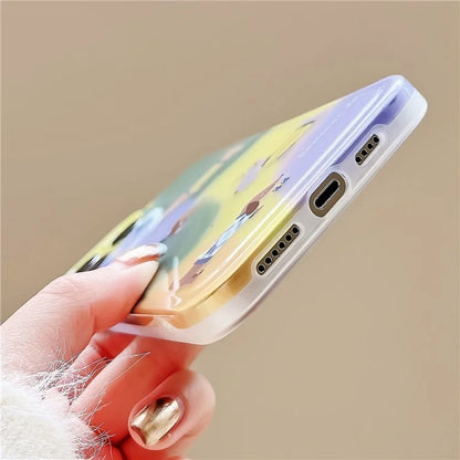For iPhone 15 Pro Max Mobile Phone Case Cartoon Dachshund TPU Cover with Matte Translucent Edge