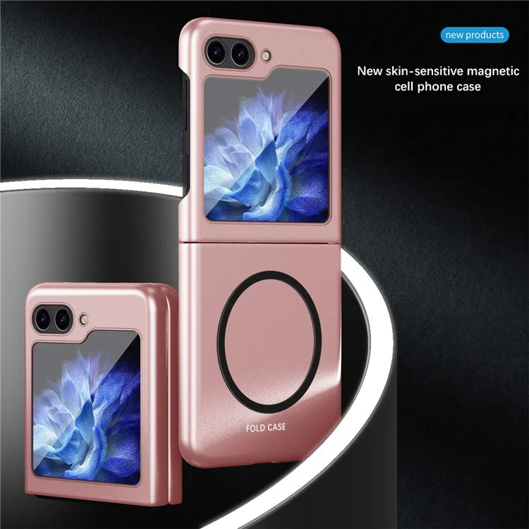 For Samsung Galaxy Z Flip6 5G Frosted Case Skin-Touch Hard PC Phone Cover Compatible with Magsafe