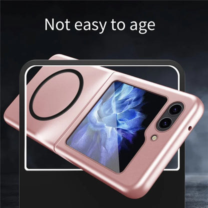 For Samsung Galaxy Z Flip6 5G Frosted Case Skin-Touch Hard PC Phone Cover Compatible with Magsafe