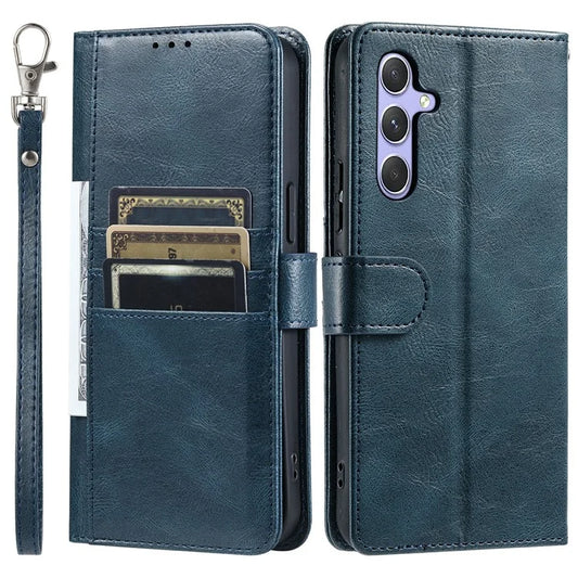 013 For Samsung Galaxy M55 5G / C55 5G / F55 5G Shockproof Case Leather Phone Cover with 6 Card Slots