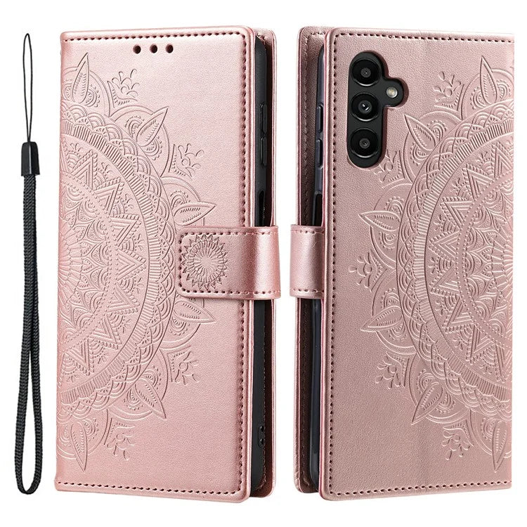 For Samsung Galaxy M55 5G / C55 5G / F55 5G Wholesale Phone Cases Full Protection Leather Wallet Phone Cover with Strap
