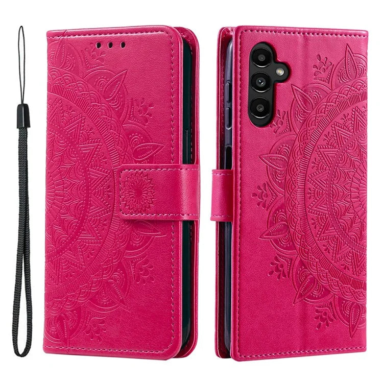 For Samsung Galaxy M55 5G / C55 5G / F55 5G Wholesale Phone Cases Full Protection Leather Wallet Phone Cover with Strap