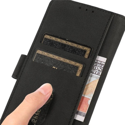 KHAZNEH For Motorola Edge 50 Ultra 5G / Moto X50 Ultra 5G Magnetic Case Texture Leather Soft Touch Mobile Phone Cover