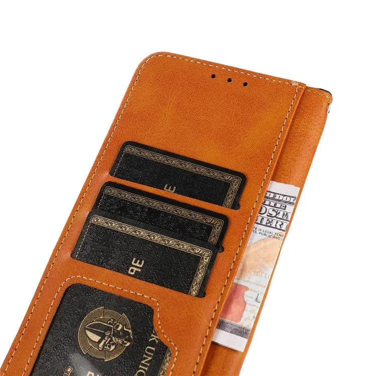 KHAZNEH For Motorola Edge 50 Fusion 5G Cell Phone Cases PU Leather Card Holder Magnetic Cover