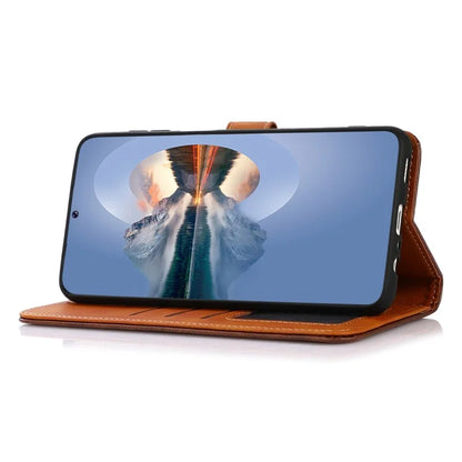 KHAZNEH For Motorola Edge 50 Fusion 5G Cell Phone Cases PU Leather Card Holder Magnetic Cover