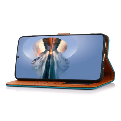 KHAZNEH For Motorola Edge 50 Ultra 5G / Moto X50 Ultra 5G Case PU Leather Phone Cover Gold Magnetic Buckle Decor