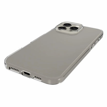 For iPhone 16 Pro Max Clear Case Glossy Surface Watermark-Free TPU Phone Cover