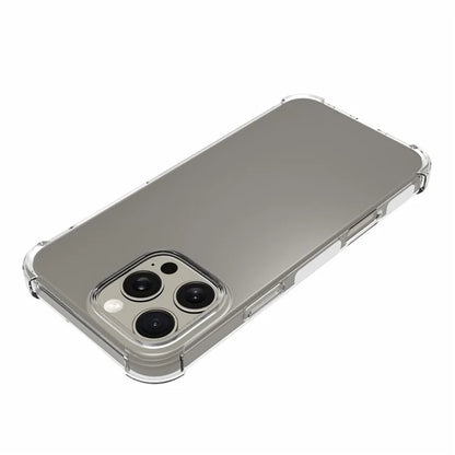 For iPhone 16 Pro Max Case Drop Protection Anti-Slip Transparent TPU Phone Cover