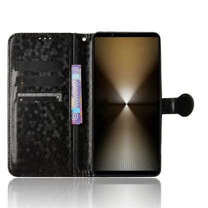 For Sony Xperia 1 VI Wallet Case Stand Leather Phone Cover Dot Imprinted