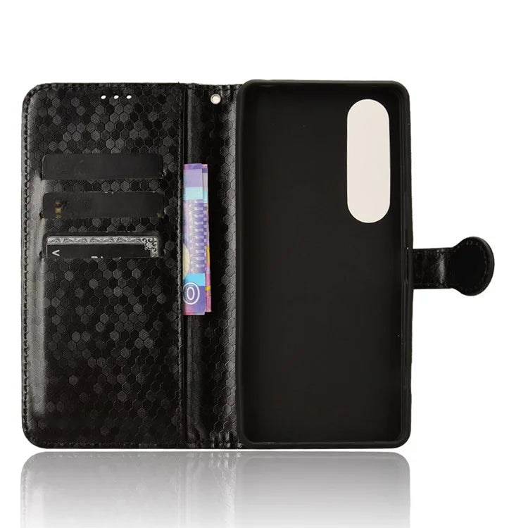 For Sony Xperia 1 VI Wallet Case Stand Leather Phone Cover Dot Imprinted