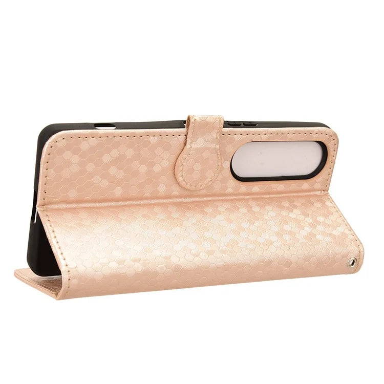 For Sony Xperia 1 VI Wallet Case Stand Leather Phone Cover Dot Imprinted