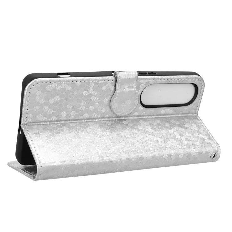 For Sony Xperia 1 VI Wallet Case Stand Leather Phone Cover Dot Imprinted